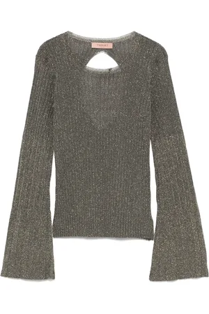 Twin-Set Lurex-detail sweater