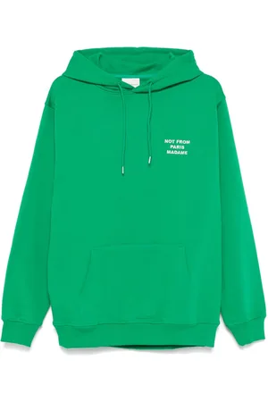 Drôle de Monsieur Embroidered-slogan hoodie