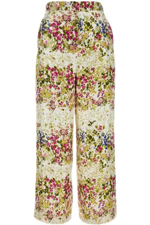 Max Mara Opersos printed satin trousers