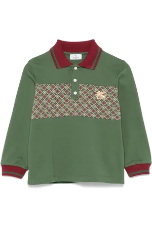 Etro Geometric-panel polo shirt