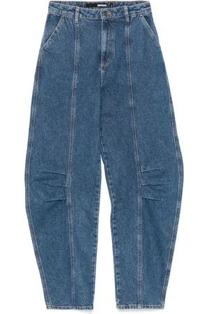 ROTATE Logo-appliqué jeans