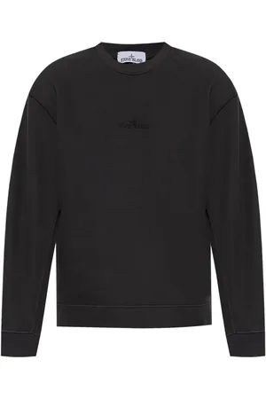 Stone Island Logo-embroidered cotton sweatshirt