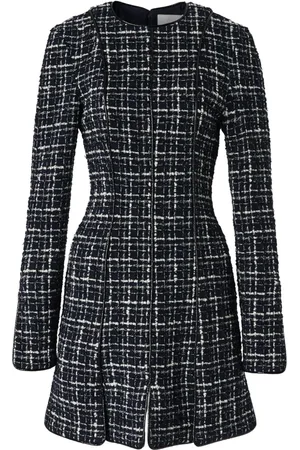 GENNY Plaid tweed mini dress