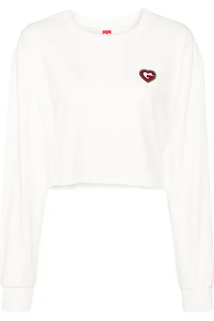 Ground Zero G-Heart cropped cotton T-shirt