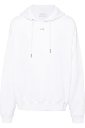 OFF-WHITE Logo-print cotton hoodie