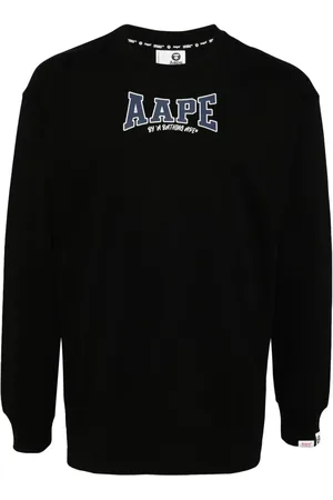 A Bathing Ape Logo-print long-sleeved T-shirt