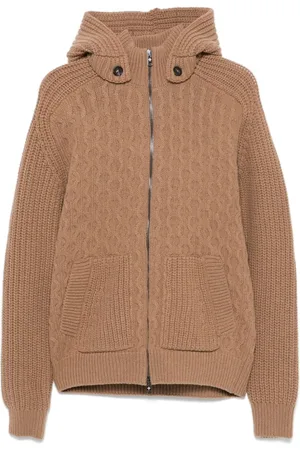 TAGLIATORE Detachable-hood cardigan