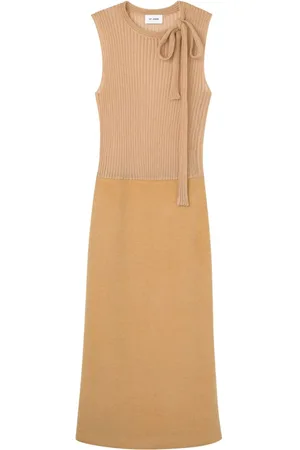 ST. JOHN Panelled midi dress