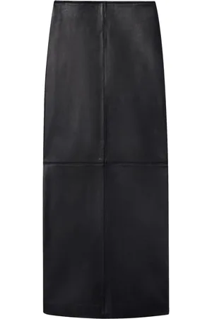 A.L.C. Marta leather midi skirt
