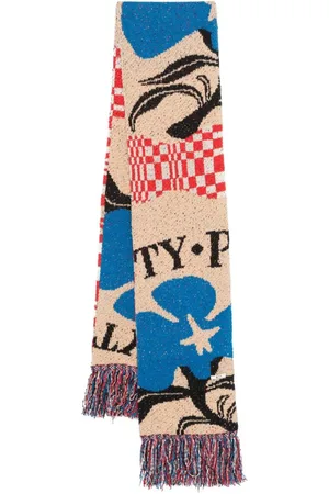 KHOKI Intarsia-knit scarf