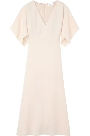 ST. JOHN Cady-texture midi dress