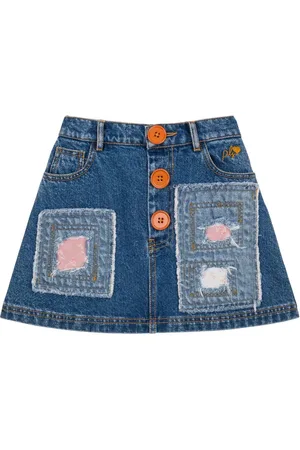 PHILOSOPHY DI LORENZO SERAFINI Patchwork denim skirt