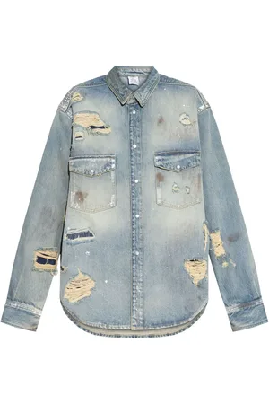 Vetements Distressed denim shirt