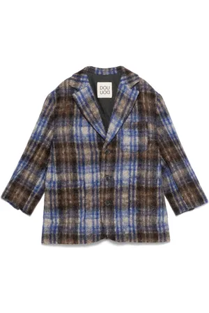 DOUUOD KIDS Check-pattern jacket