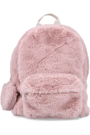 Il gufo Zipped faux-fur backpack