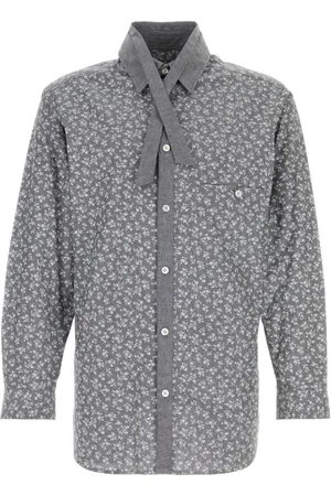 YOHJI YAMAMOTO Floral-print cotton shirt