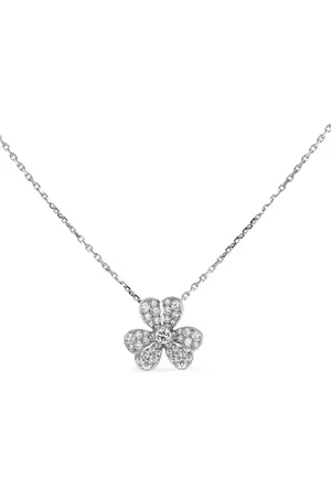 Van cleef 18kt white gold Frivole diamond necklace
