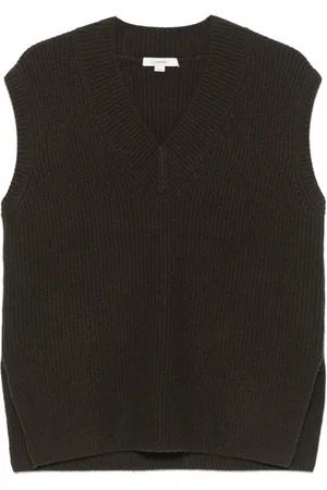 Vince Ribbed-knit V-neck vest