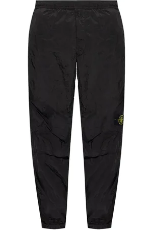 Stone Island Logo-patch elasticated-waist track pants