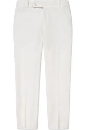 Maison Ava Logo-embroidered trousers