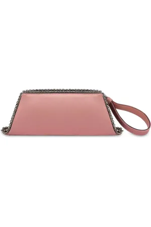 Alberta Ferretti Rhinestone-embellished satin clutch bag