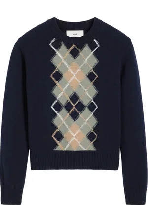 Ami Argyle wool-cashmere blend jumper
