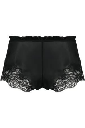 CARINE GILSON Calais-Caudry lace pajama botton