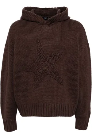 FIVE CM Star detail hoodie