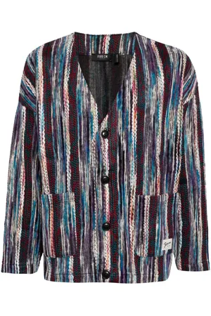 FIVE CM Striped cardigan
