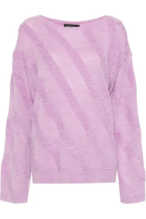 tout a coup Diaganol striped sweatshirt