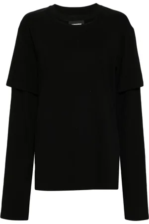 pushBUTTON Layered cotton T-shirt