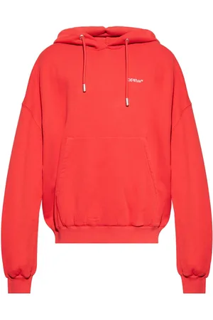 OFF-WHITE Logo-print cotton hoodie