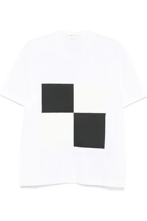 Comme des Garçons Faux-leather patch T-shirt