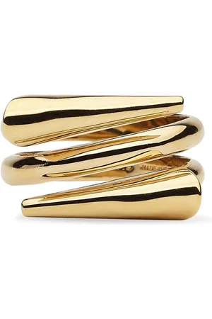 Salvatore Ferragamo Gancini overlap-band ring