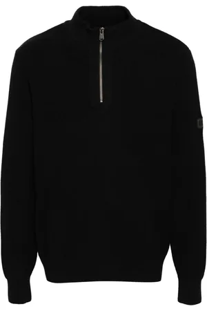 Barbour Logo-patch half-zip jumper