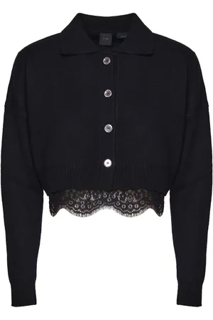 Pinko Lace-trim cardigan