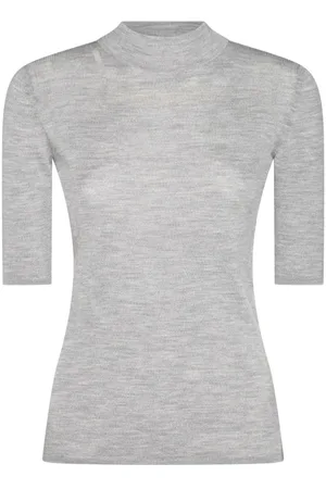 Malo High-neck virgin-wool top