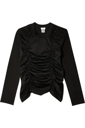 NOIR KEI NINOMIYA Ruched cotton blouse