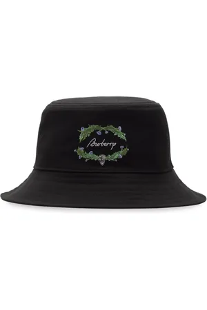 Burberry Embroidered logo Bucket Hat