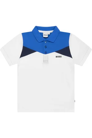 HUGO BOSS Panelled-design polo shirt