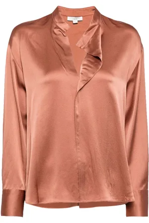 Vince Draped silk blouse