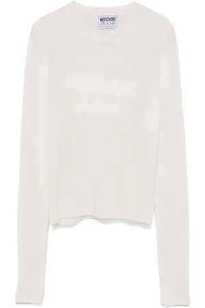 Moschino Embroidered-logo sweater