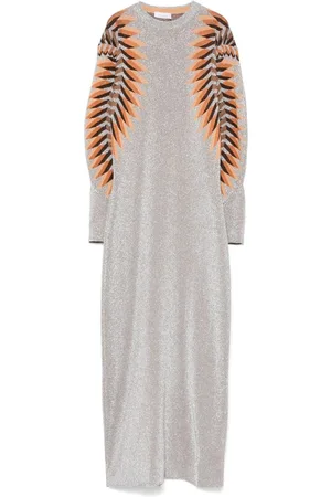 Paco rabanne Lurex jacquard maxi dress