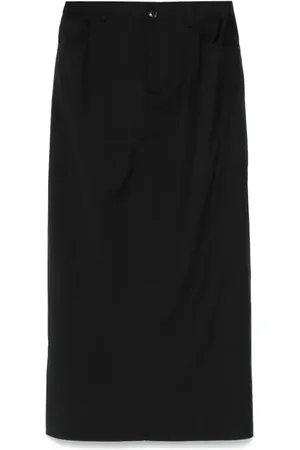 Private 0204 Virgin wool midi skirt