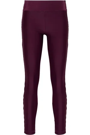 VERSACE Logo-tape leggings