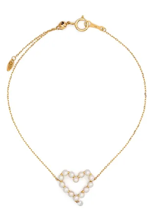 PERSÉE 18kt yellow Aphrodite diamond and pearl bracelet