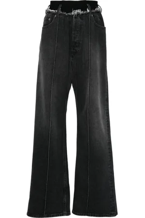 ALAINPAUL Logo-waistband jeans
