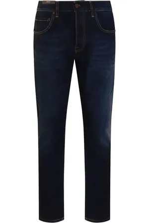 PT Torino Logo-patch tapered jeans