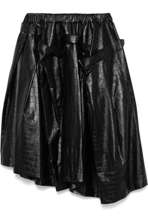 Comme des Garçons Crocodile-embossed midi skirt
