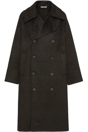 VALENTINO GARAVANI Brushed double-breasted coat
